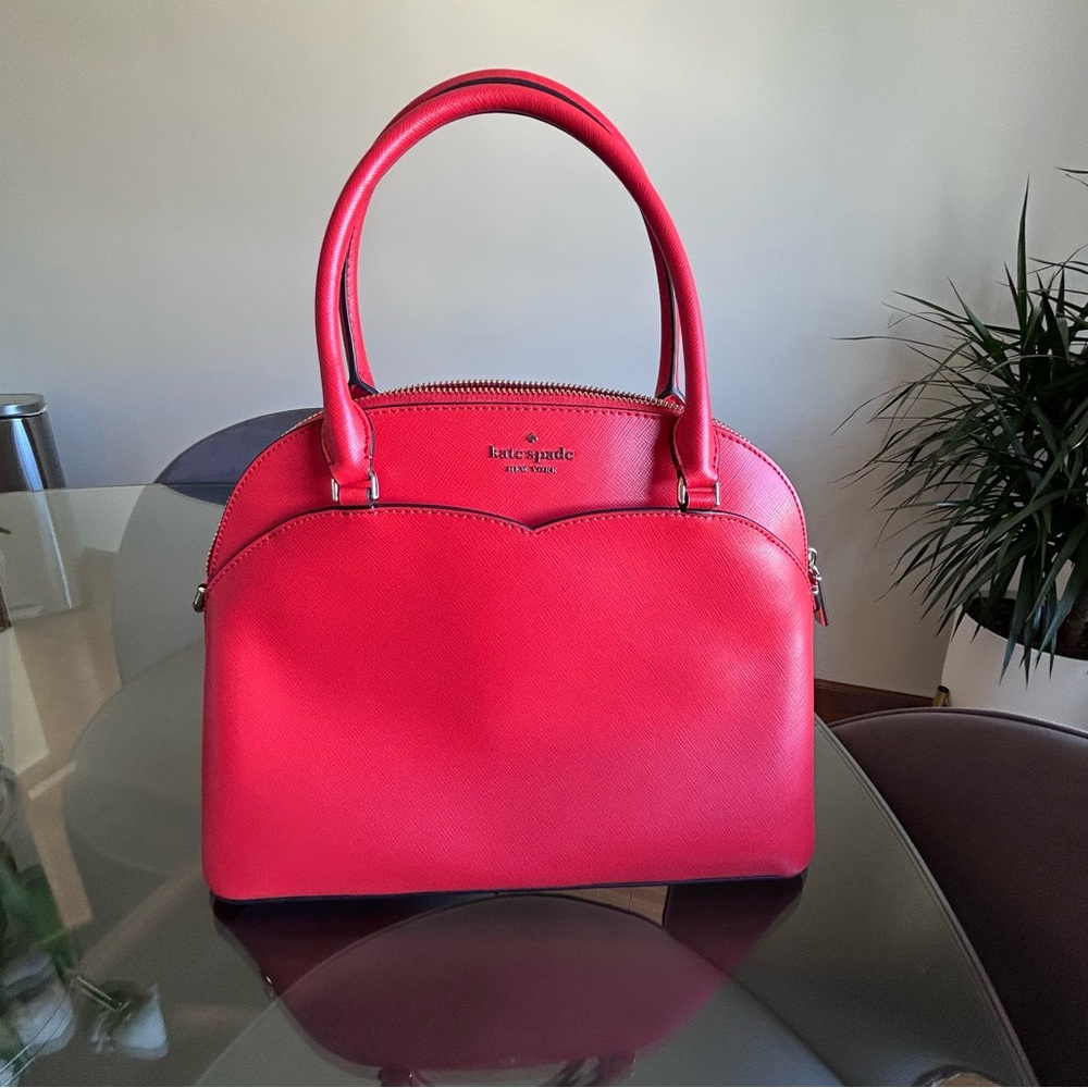 Kate Spade Vibrant Red Heart Satchel